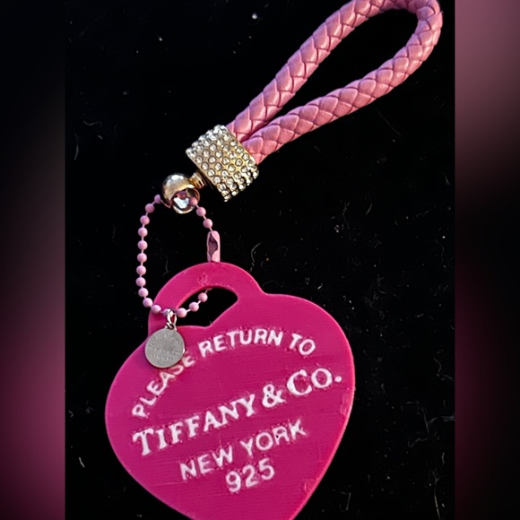 Upcycled Accessories - Affordable little 3D printed Key Chain with 925 silver tag.   Super cute